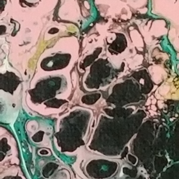 Original Painting Acrylic 8x10 Pink Black - Picture 5 of 8